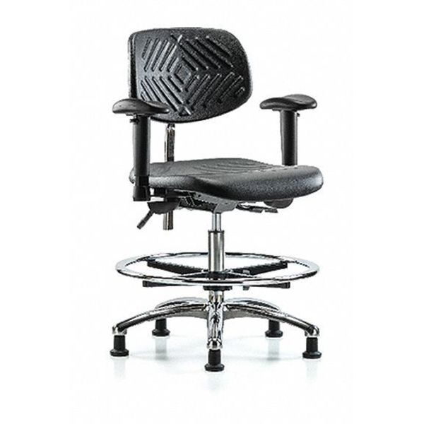 Clean Room Chair, Vinyl, 20-1/4