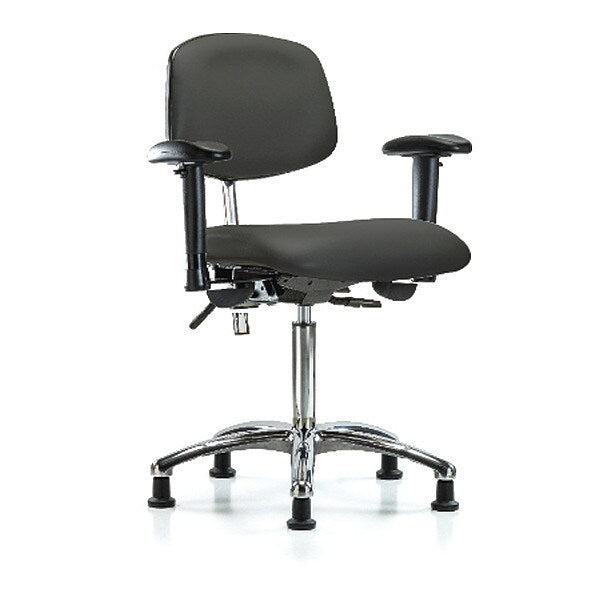 Med Bench Chair, Vinyl, Glds, Gry, CL100