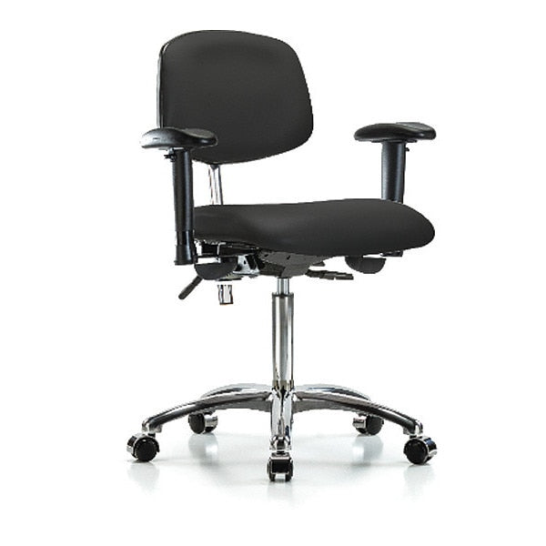 Clean Room Chair, Vinyl, 21-1/2