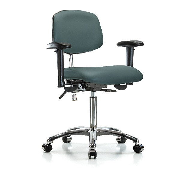 Clean Room Chair, Vinyl, 21-1/2