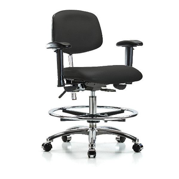 Clean Room Chair, Vinyl, 21-1/2