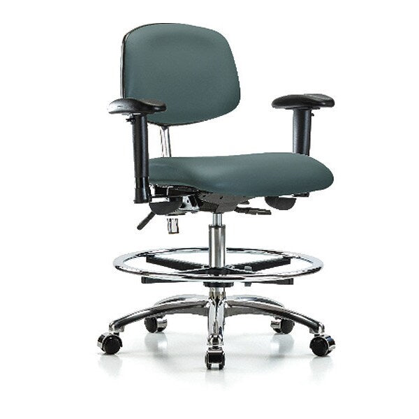 Clean Room Chair, Vinyl, 21-1/2