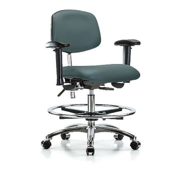 Clean Room Chair, Vinyl, 21-1/2