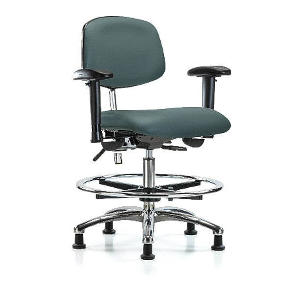Clean Room Chair, Vinyl, 21-1/2