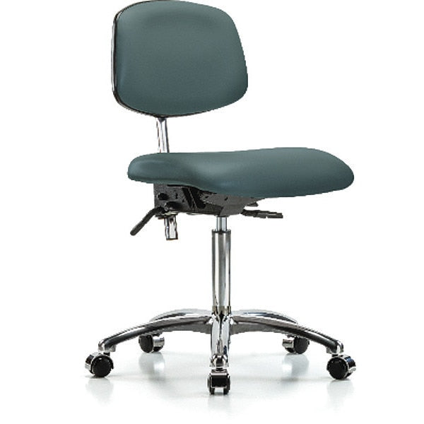 Clean Room Chair, Vinyl, 21-1/2