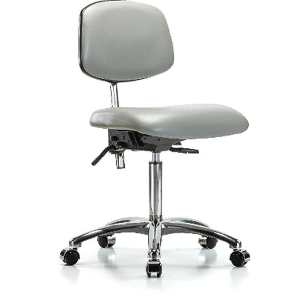 Med Bench Chair, Vinyl, Cast, Dov, CL100, Weight Capacity: 300 lb.