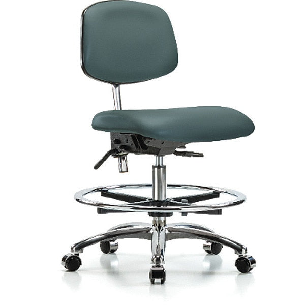 Clean Room Chair, Vinyl, 21-1/2