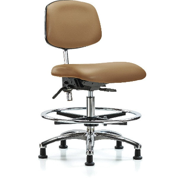 Med Bench Chair, Vin, CF, Glds, Taupe, CL100, Arm Style: No Arms