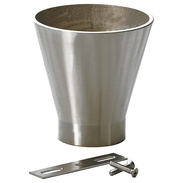 Sanitary Drain, 4x4-1/2 in., Nickel Bronze