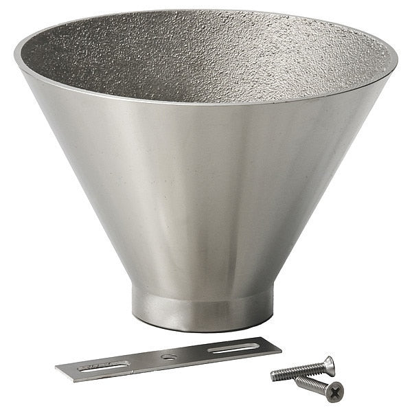 Sanitary Drain, 6x4-1/4 in., Nickel Bronze