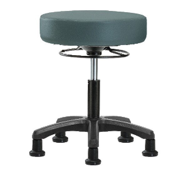 Desk Mini-Stools, Vinyl, Glides, Blu