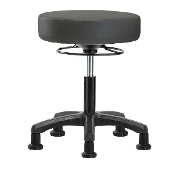Desk Mini-Stools, Vinyl, Glides, Gry