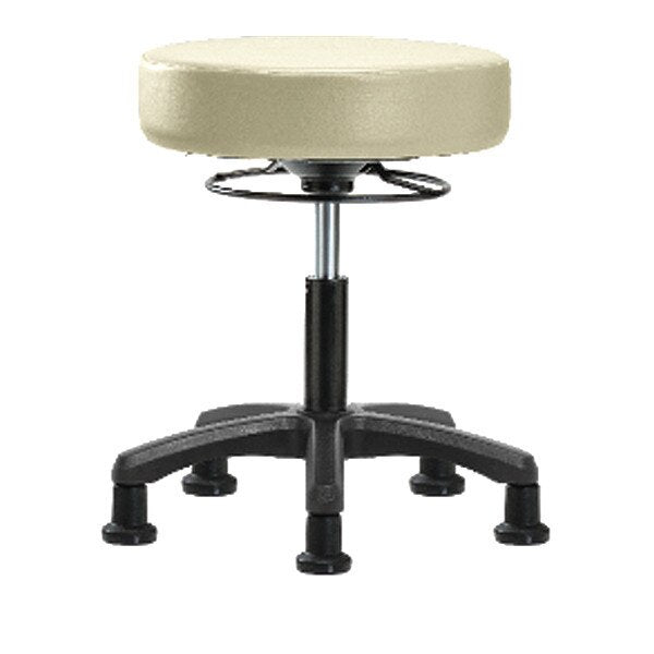 Desk Mini-Stools, Vinyl, Glides, Wht