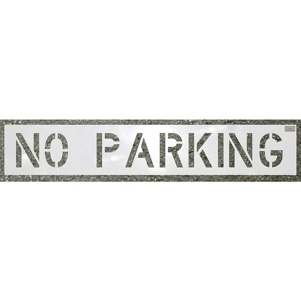 Stencil, No Parking, 12 x 54 In.
