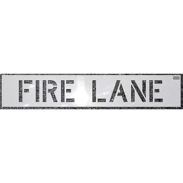 Stencil, Fire Lane, 4 x 3 In.