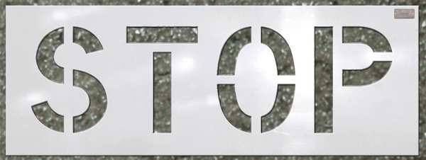 Stencil, Stop, 12 x 9 In.