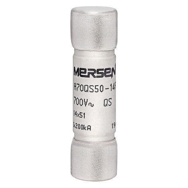 Semiconductor Fuse, Fast Acting, 50 A, A70QS-14F Series, 690V AC, 700V DC, 2