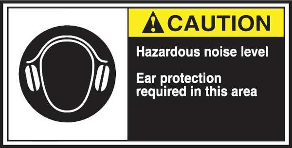 Label, CEMA, 2-1/2x5, Caution Hazard, PK5, LECN683