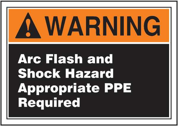 Label, 3-1/2x5, Warning Arc Flash and, LELC376