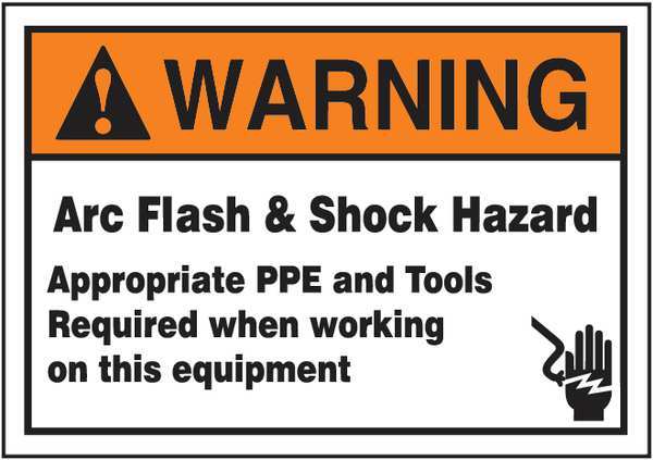 Label, 3-1/2x5, Warning Arc Flash and, LELC370XVE