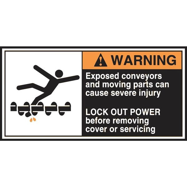 Label, CEMA, 2-1/2x5, Warning Exposed, PK5, LECN370