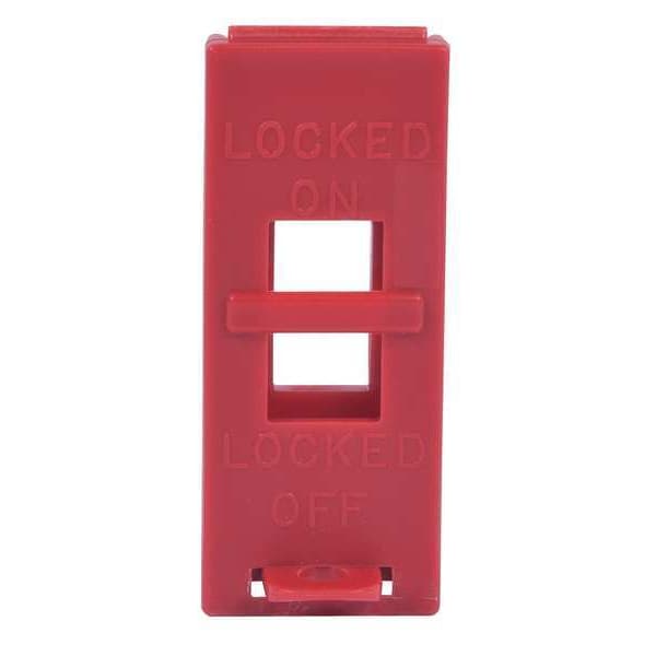 Wall Switch Lockout, Red, 3/8 In. Dia.