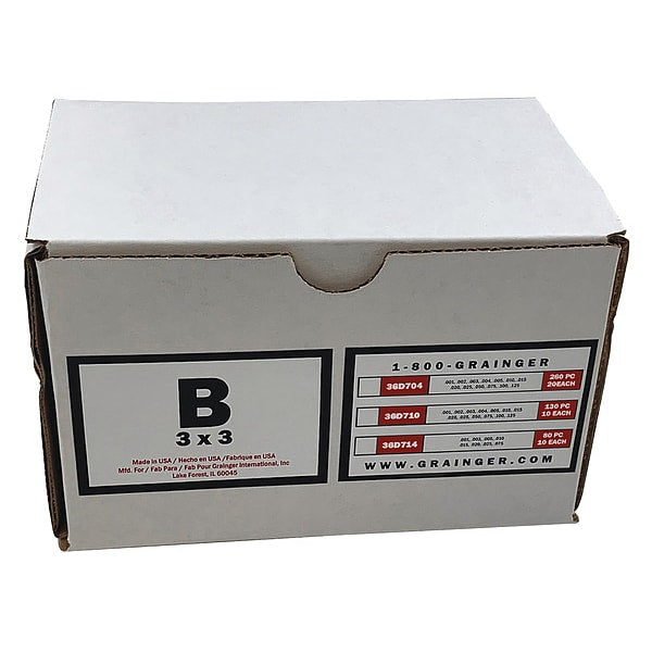 Slotted Shim Kit 3 x 3