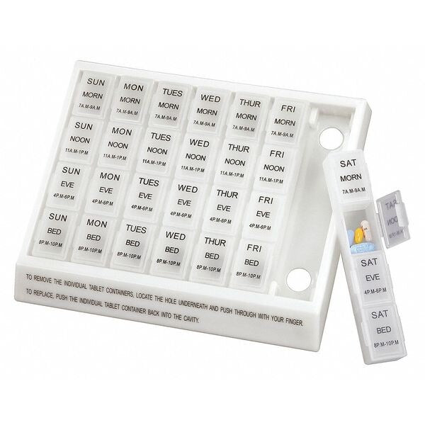 Pill Orgnizr, 10-3/8inLx8-1/2inWx1-1/8inH
