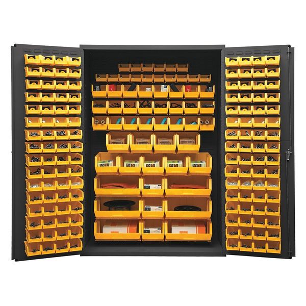 Heavy Duty Bin Cabinet, 48 in W, 72 in H, 24