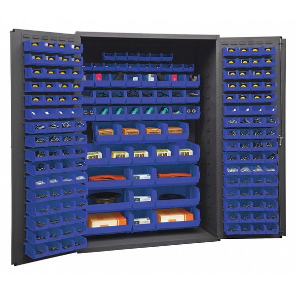 Extra-Heavy Duty Bin Cabinet, 48 in W, 72 in H, 24