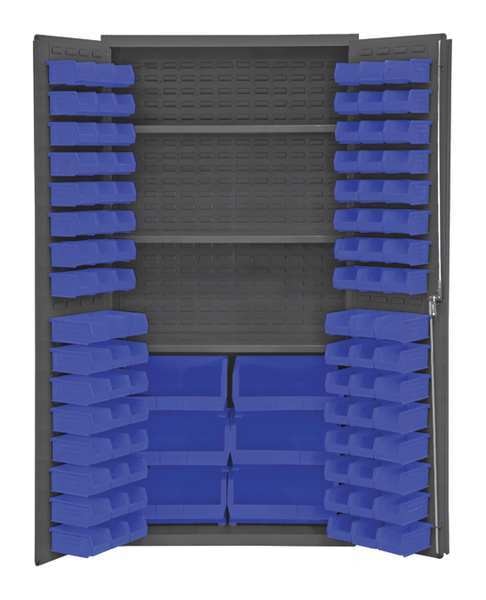 Heavy Duty Bin Cabinet, 36 in W, 72 in H, 24