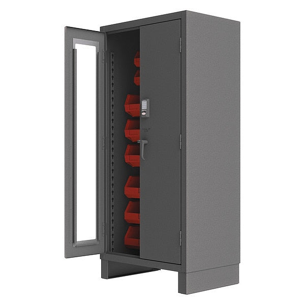 Extra-Heavy Duty Bin Cabinet, 36 in W, 78 in H, 24