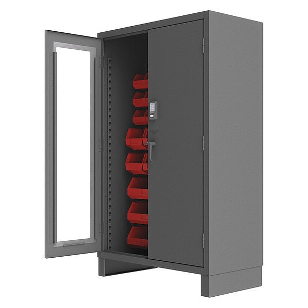 Extra-Heavy Duty Bin Cabinet, 48 in W, 78 in H, 24
