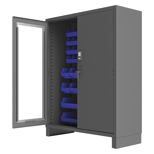 Extra-Heavy Duty Bin Cabinet, 60 in W, 78 in H, 24