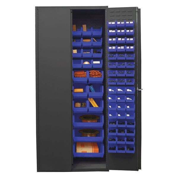 Heavy Duty Bin Cabinet, 36 in W, 84 in H, 24