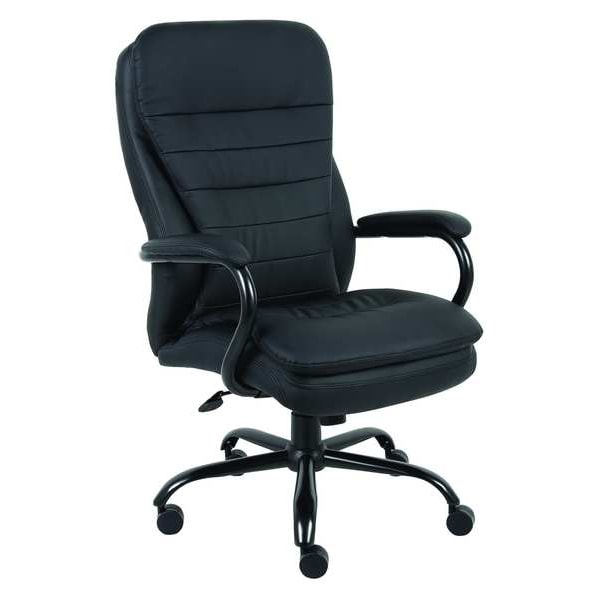 Desk Chair, Vinyl, 19-1/4
