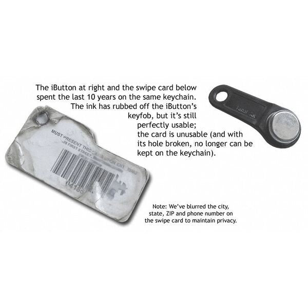 Keytabs, Blck, Stainless Steel/Plstic, PK10