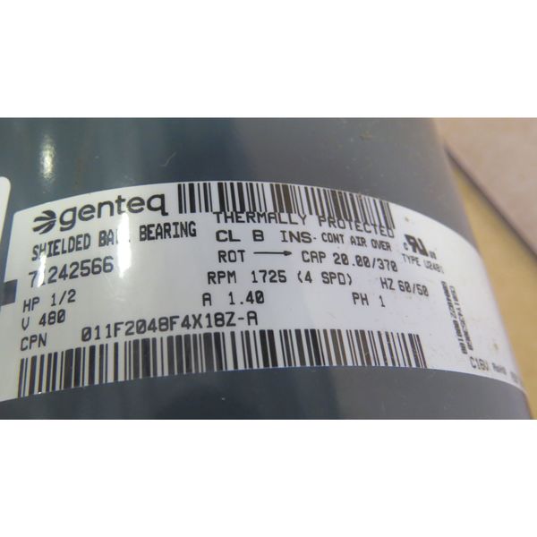 Motor, 460V, 1/2 HP