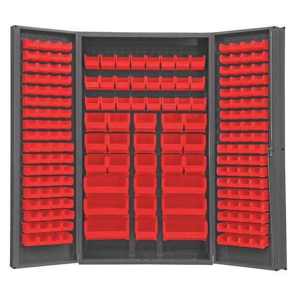 Extra-Heavy Duty Bin Cabinet, 48 in W, 84 in H, 24