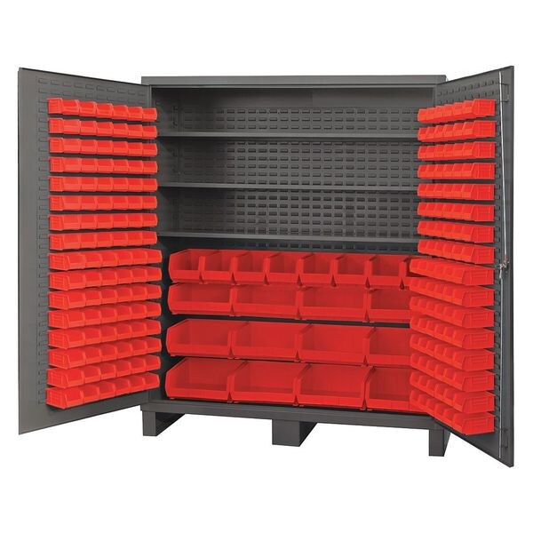 Extra-Heavy Duty Bin Cabinet, 72 in W, 84 in H, 24