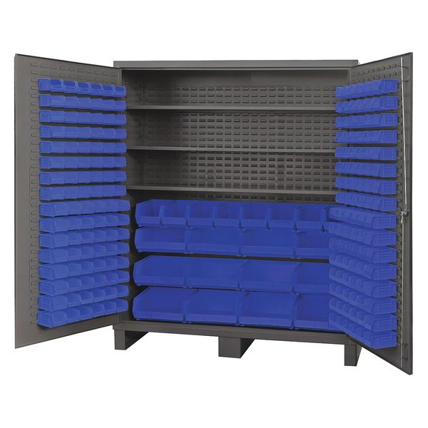 Extra-Heavy Duty Bin Cabinet, 72 in W, 84 in H, 24