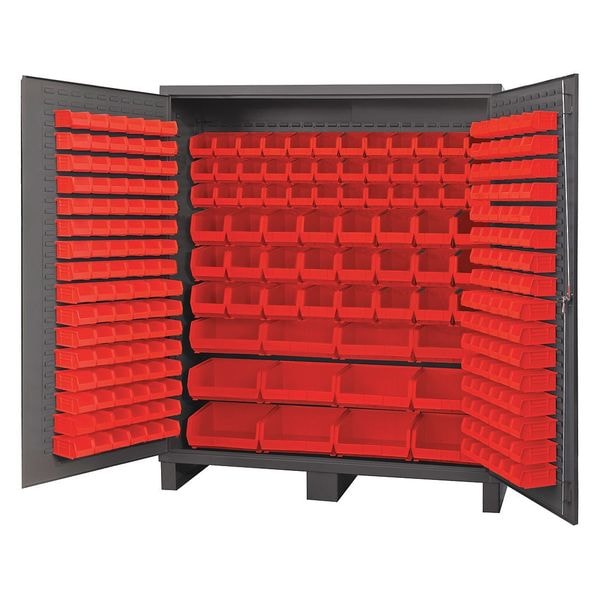 Extra-Heavy Duty Bin Cabinet, 72 in W, 84 in H, 24
