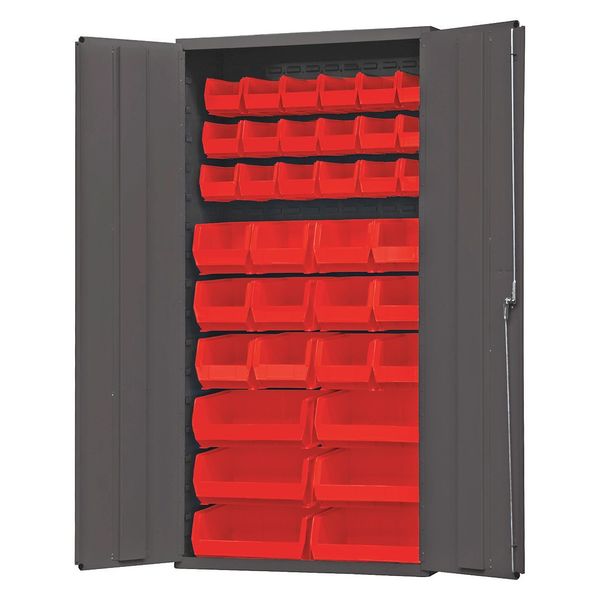 Extra-Heavy Duty Bin Cabinet, 36 in W, 72 in H, 18