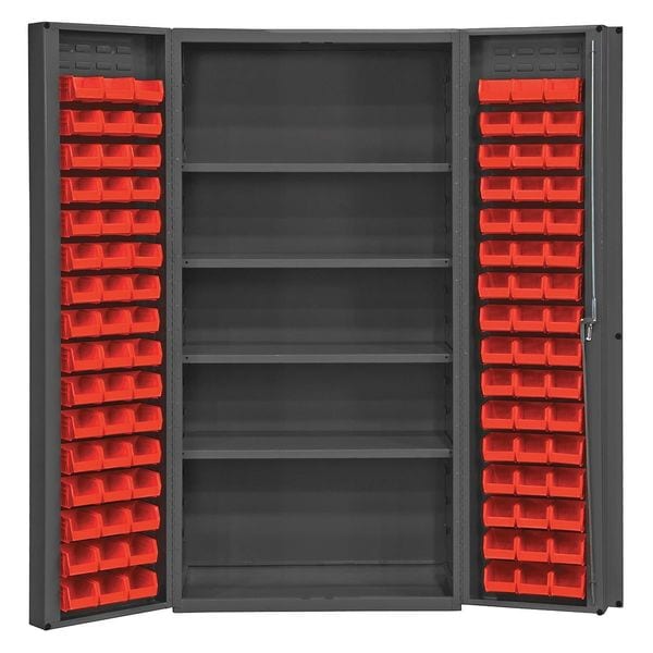 Extra-Heavy Duty Bin Cabinet, 36 in W, 72 in H, 24