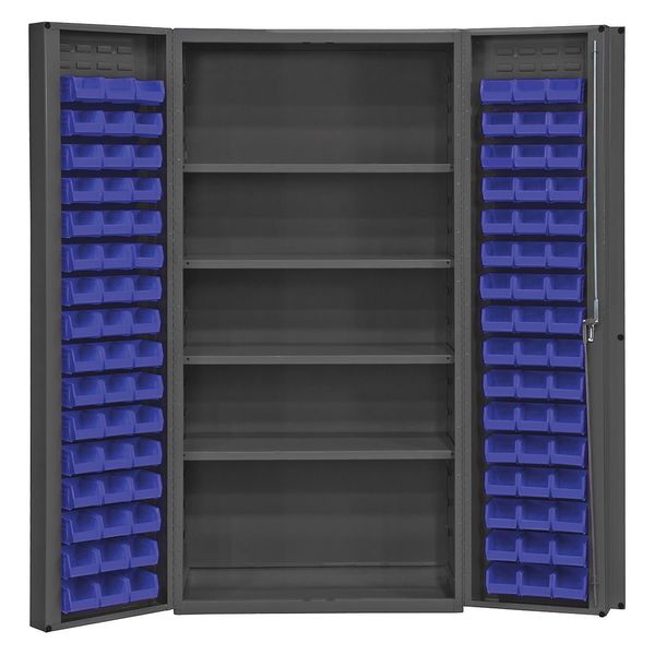 Extra-Heavy Duty Bin Cabinet, 36 in W, 72 in H, 24