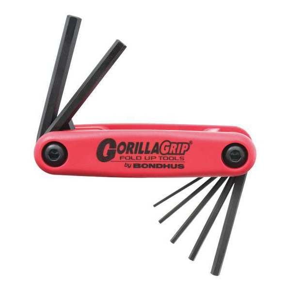 7 Piece Metric Fold-Up Hex Key Set, 12592