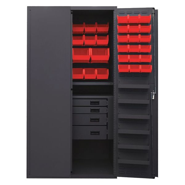 Extra-Heavy Duty Bin Cabinet, 36 in W, 72 in H, 24