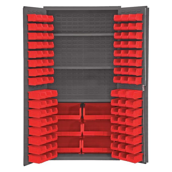 Extra-Heavy Duty Bin Cabinet, 36 in W, 72 in H, 24
