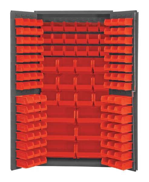 Extra-Heavy Duty Bin Cabinet, 36 in W, 72 in H, 24