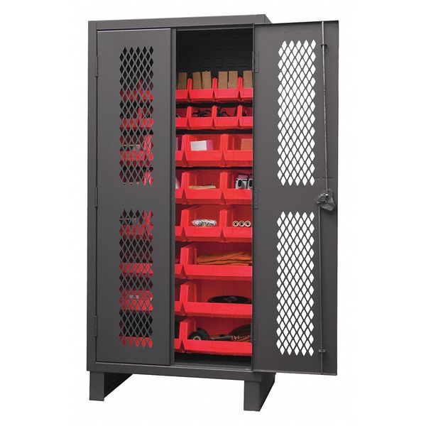 Super Duty Bin Cabinet, 36 in W, 78 in H, 24
